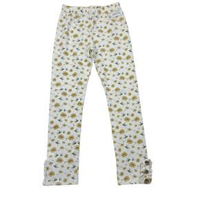 Jane + Jo Yellow Flower Leggings